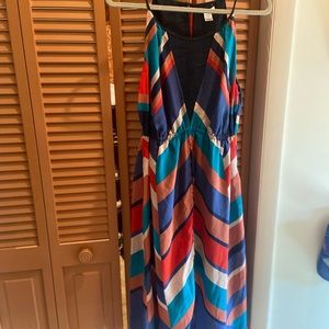 Bar III Multicolor Striped Midi Dress